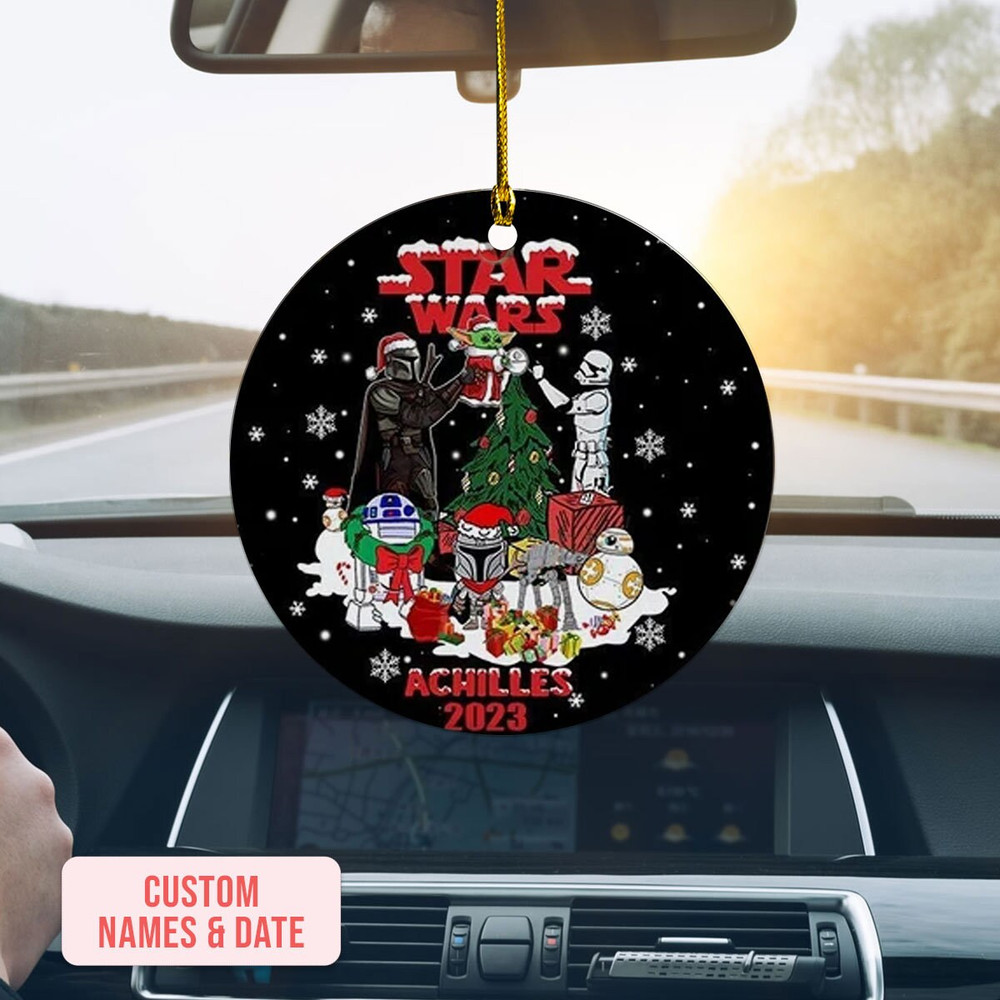 Personalized Str Wrs Ornament, Christmas Movie Ornament, Superheroes, Movie Ornament, Christmas 2023 Gift, Christmas Tree Decoration - 1.jpg