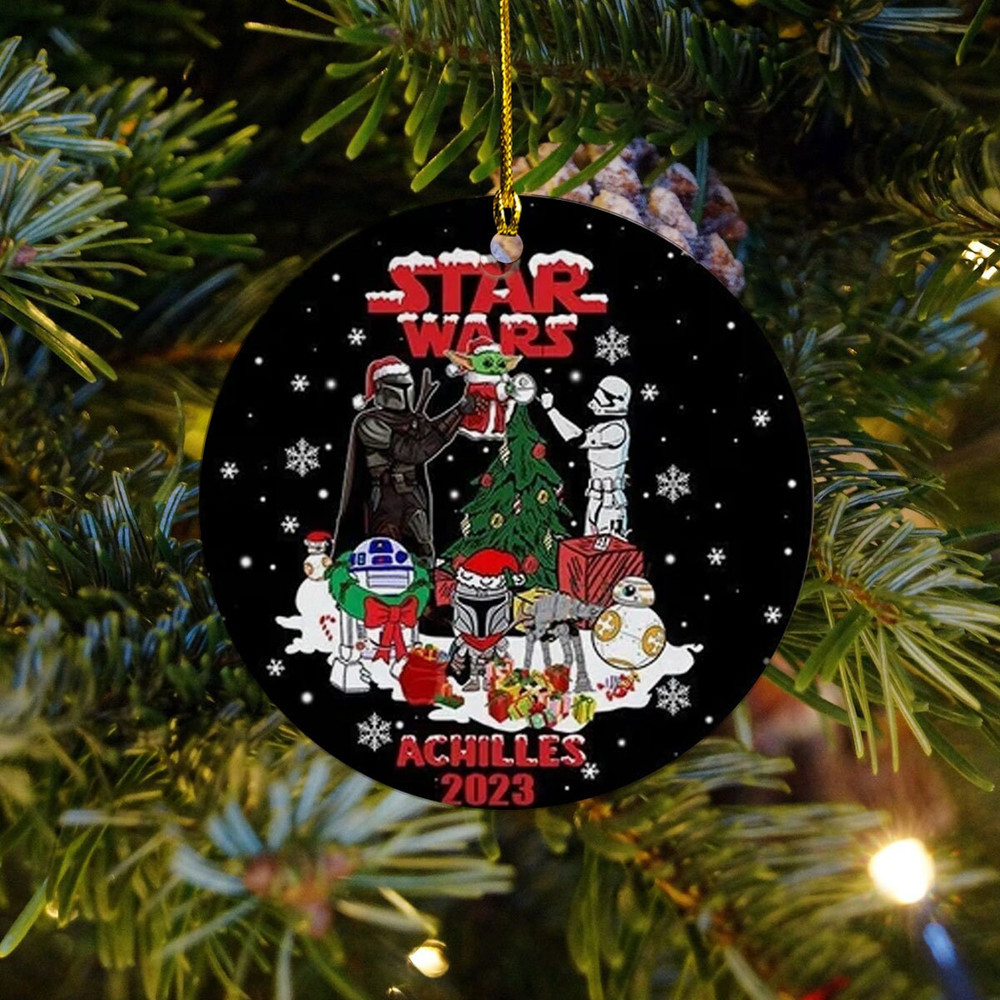 Personalized Str Wrs Ornament, Christmas Movie Ornament, Superheroes, Movie Ornament, Christmas 2023 Gift, Christmas Tree Decoration - 2.jpg