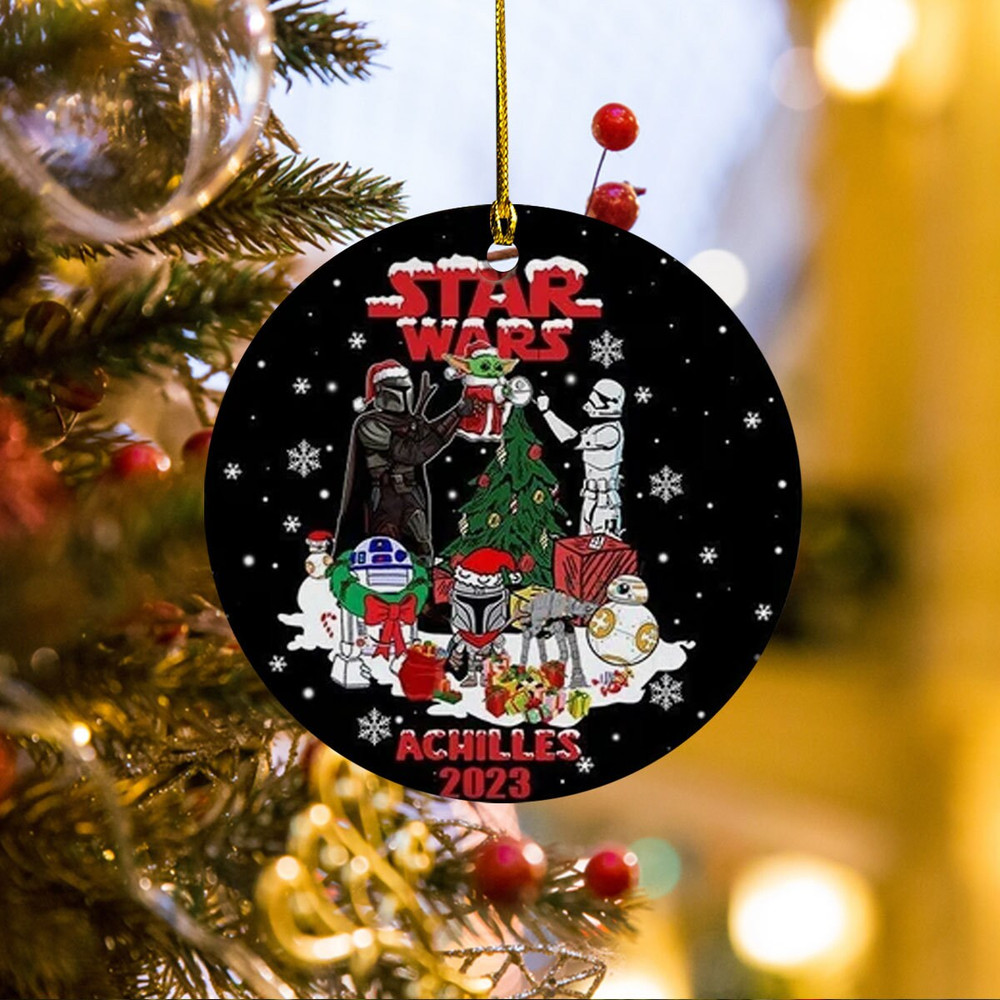 Personalized Str Wrs Ornament, Christmas Movie Ornament, Superheroes, Movie Ornament, Christmas 2023 Gift, Christmas Tree Decoration - 4.jpg