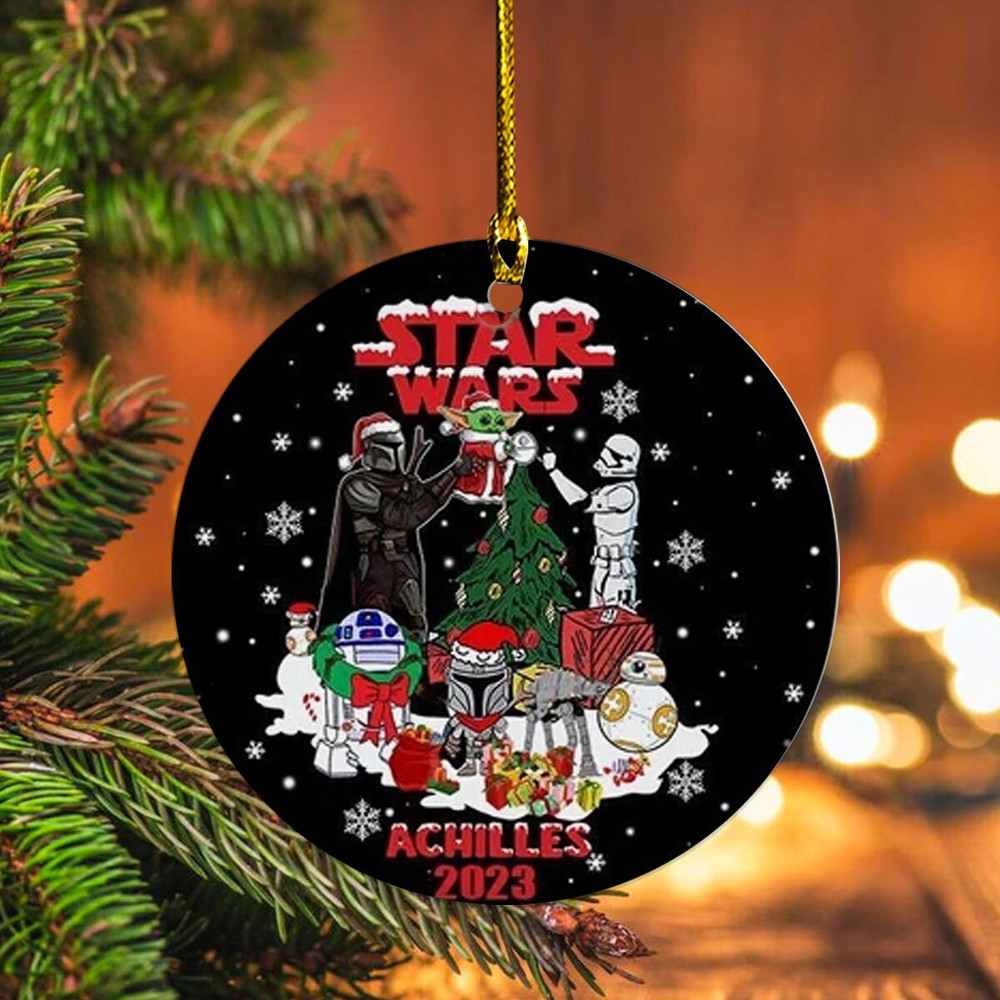 Personalized Str Wrs Ornament, Christmas Movie Ornament, Superheroes, Movie Ornament, Christmas 2023 Gift, Christmas Tree Decoration - 5.jpg