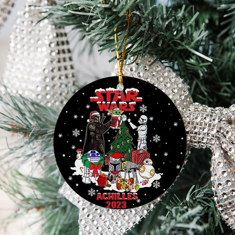 Personalized Str Wrs Ornament, Christmas Movie Ornament, Superheroes, Movie Ornament, Christmas 2023 Gift, Christmas Tree Decoration - 6.jpg