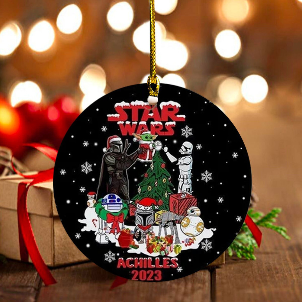 Personalized Str Wrs Ornament, Christmas Movie Ornament, Superheroes, Movie Ornament, Christmas 2023 Gift, Christmas Tree Decoration - 7.jpg