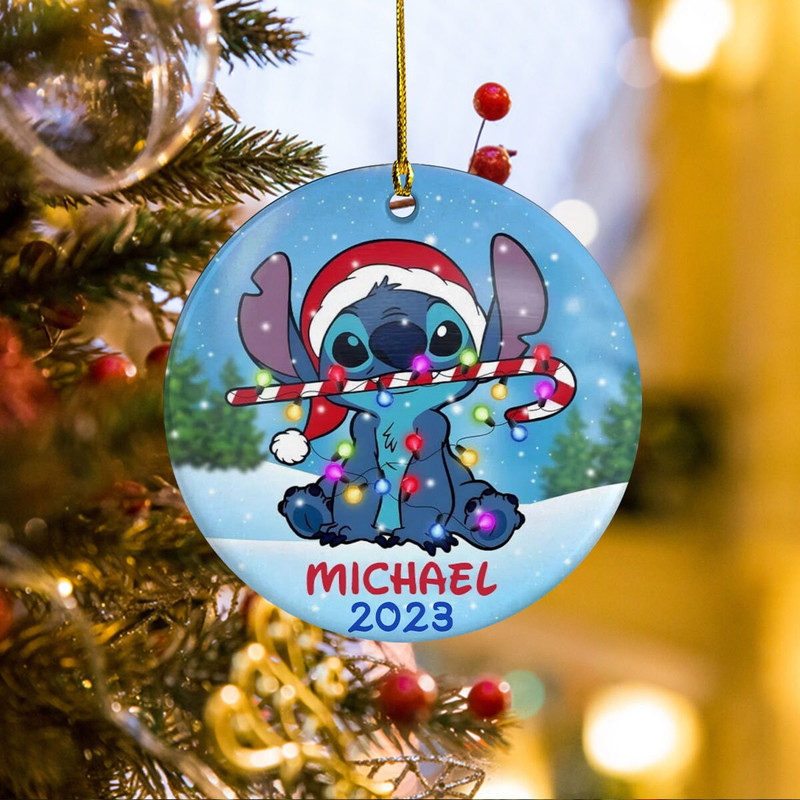 Personalized Sttch Ornament, Dsney Sttch Ornament, Dsney Gifts, Llo Sttch Ornament, Sttch Christmas Ornament, Custom Ornament, Xmas Gift - 1.jpg