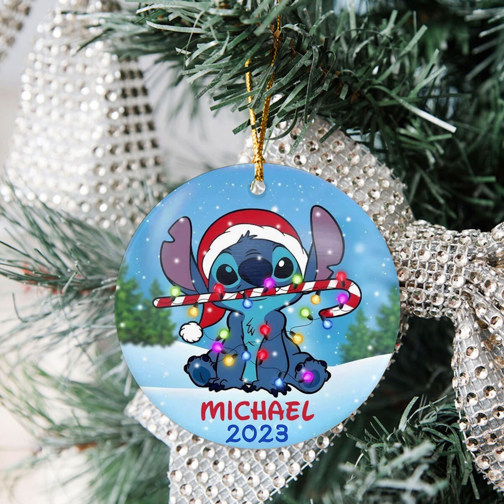 Personalized Sttch Ornament, Dsney Sttch Ornament, Dsney Gifts, Llo Sttch Ornament, Sttch Christmas Ornament, Custom Ornament, Xmas Gift - 6.jpg