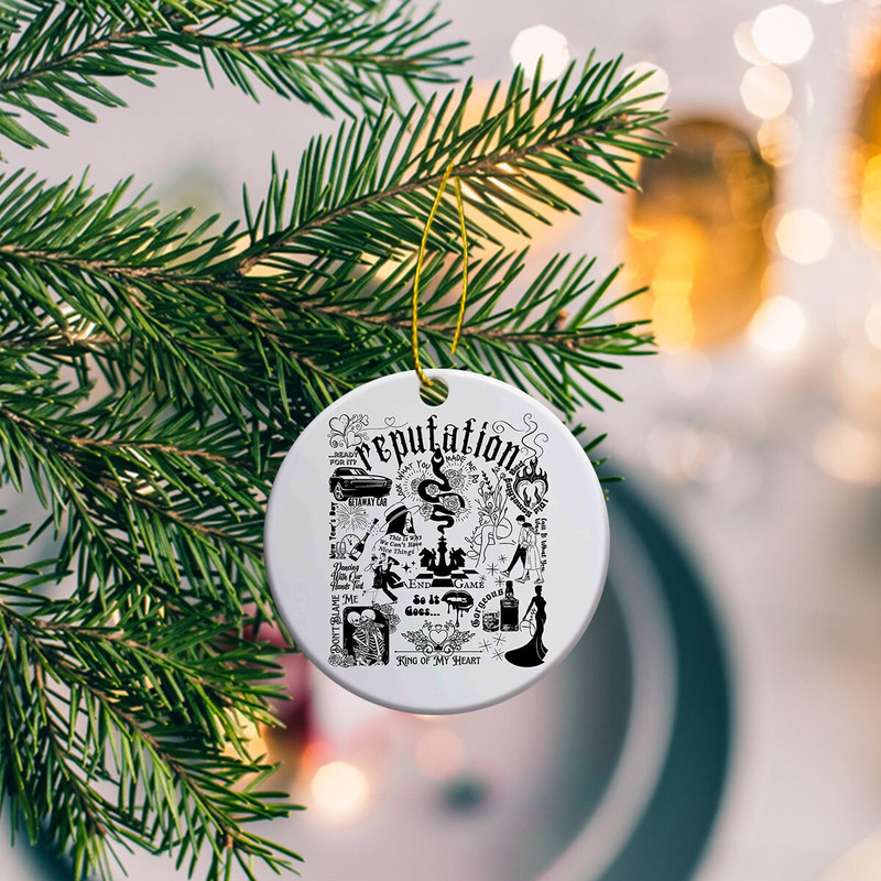 Taylor Reputation Ornament, Reputation Taylor Ornament, Taylor Swiftie Ornament, Swiftie Fan Gift Christmas Ornament,Taylor Swiftie Fan Gift - 3.jpg