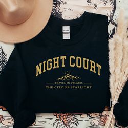 t-shirt the night court sweat-shirt png, acotar velaris sweat-shirt png,  the city of starlight sweat-shirt png, velaris