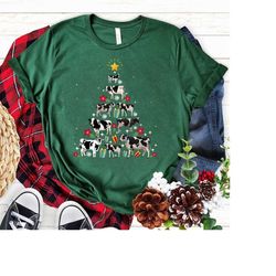 Cows Christmas Tree Cow Xmas T Shirt, Cute Cow Christmas Sweatshirt, Cow Christmas Shirt, Cow Christmas, ,merry Christmo