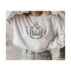 camp more worry less svg,camping svg,camp life svg,mountains svg,camping shirt svg,outdoor svg,svg for cricut,png digital download