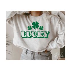 lucky svg, png, lucky shirt svg, st patricks day svg, st patricks shirt, irish svg, shamrock svg, clover svg, lucky and blessed svg