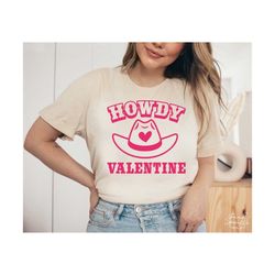 Howdy Valentine SVG, PNG, Howdy Svg, Valentine Shirt Svg, Valentine Svg, Western Valentine Svg, Cowboy Hat Svg, Love Svg