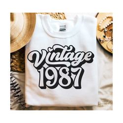 36th birthday svg, png, 1987 birthday svg, vintage 1987 svg, 36 birthday shirt svg, vintage 1987 birthday svg, limited edition 1987