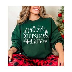 Crazy Christmas Lady Svg, Png, Chirstmas Jumper Svg, Chirstmas Sweater Svg, Chirstmas Shirt Svg, Chirstmas Lady Svg, Funny Christmas Svg