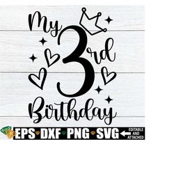 my 3rd birthday, girls 3rd birthday shirt svg, girls third birthday svg, girls 3rd birthday svg, 3rd birthday shirt svg, third birthday svg