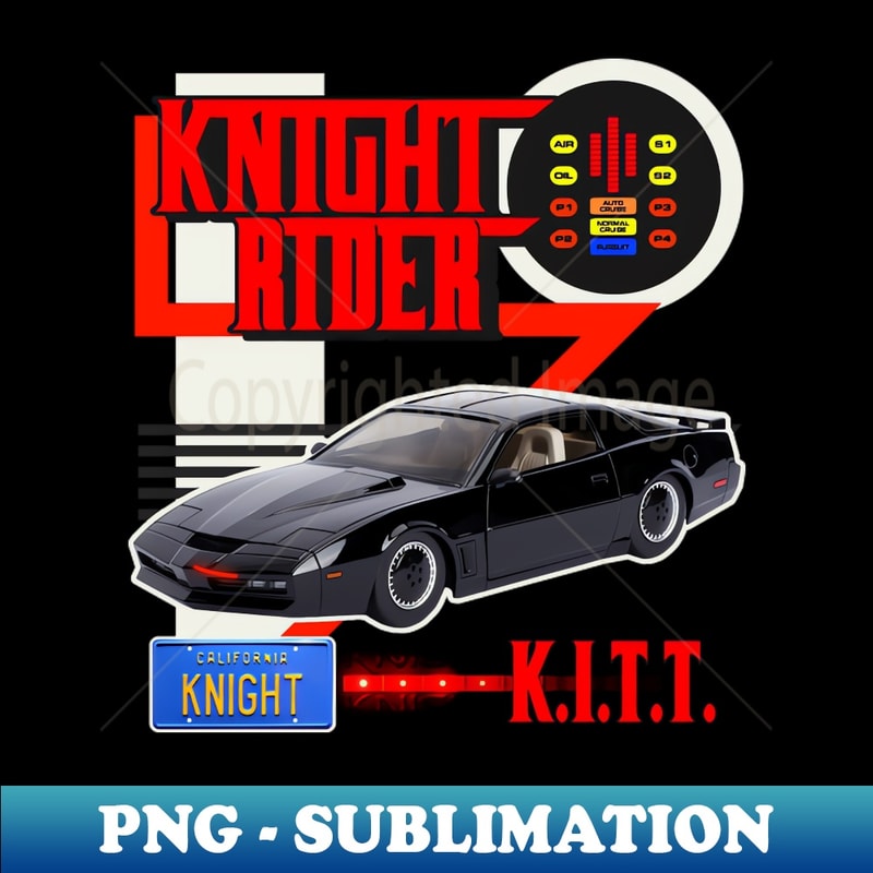Knight Rider KITT Car Racing Style Design - Decorative Subli | Inspire ...