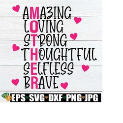 mother design, mother's day design, words of affirmation for mother, mother's day shirt design, cute mother's day svg, cut file, svg