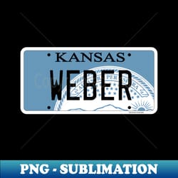 kansas weber grill vanity license plate - decorative sublimation png file - perfect for creative projects