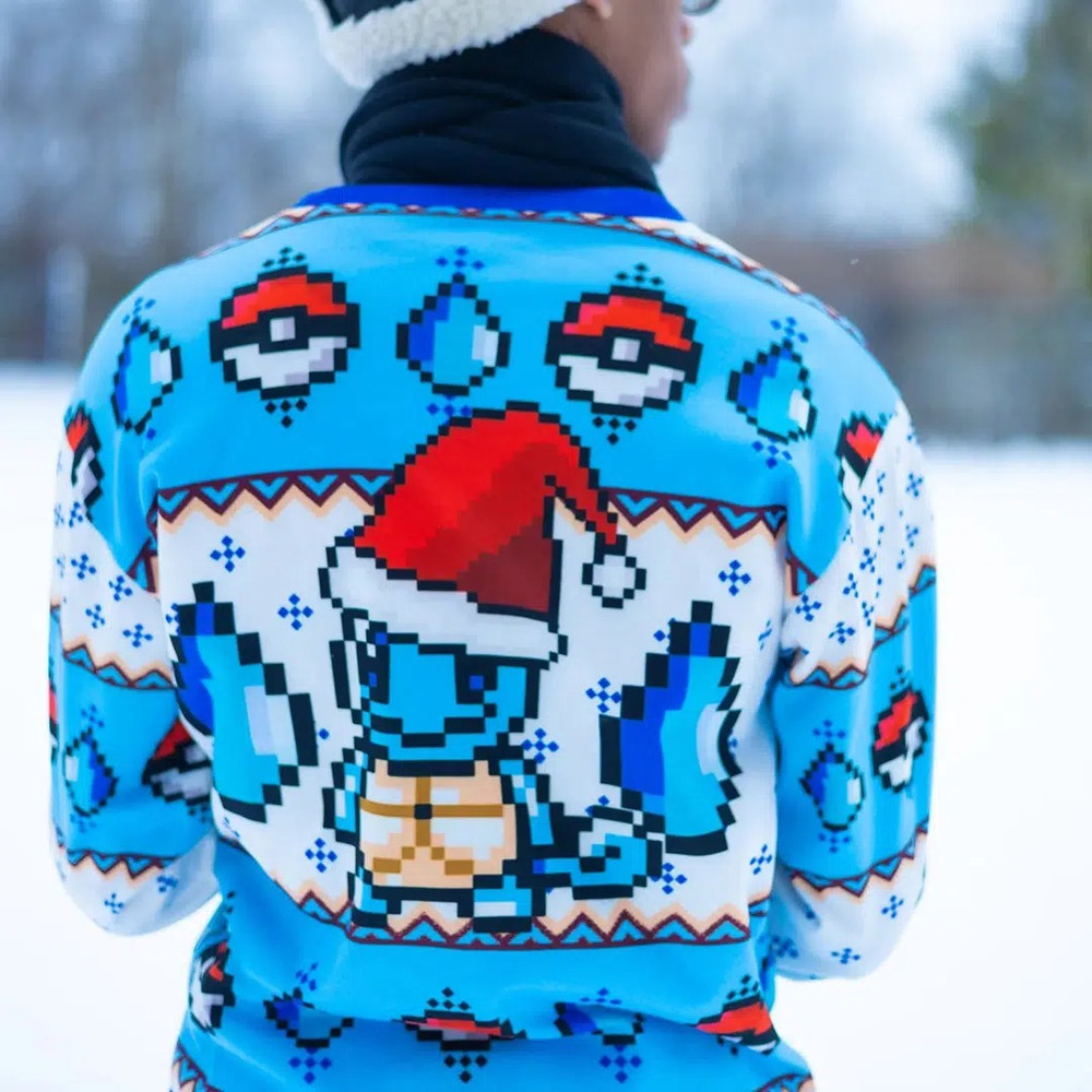 Pokemon Squirtle All Over Print Hoodie 3D Zip Hoodie 3D Ugly Christmas Sweater 3D Fleece Hoodie