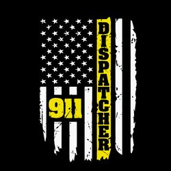 dispatcher svg, 911 dispatcher svg, dispatch svg, distressed flag svg, 911 dispatcher logo svg, digital download