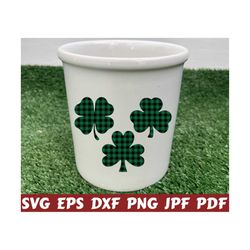 shamrock svg - buffalo plaid shamrock svg - buffalo plaid st patrick's day svg - shamrock cut file - shamrock clipart - shamrock design svg