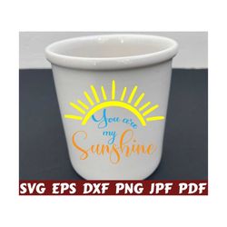 you are my sunshine svg - sunshine svg - summer design svg - summer cut file - summer quote svg - summer saying svg - summer shirt - clipart