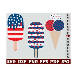 4th of july ice cream svg - america ice cream svg - usa ice cream svg - ice cream svg - ice cream cut file - ice cream clipart - shirt svg