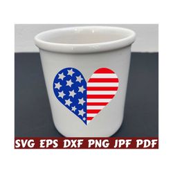 usa heart svg - 4th of july heart svg - america heart svg - heart svg - heart clipart - heart cut file - america cut file - america clipart