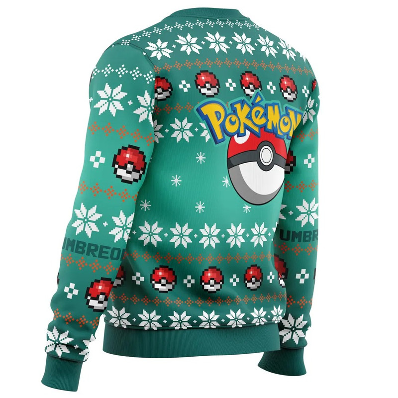 Christmas Umbreon Pokemon All Over Print Hoodie 3D Zip Hoodie 3D Ugly Christmas Sweater 3D Fleece Hoodie