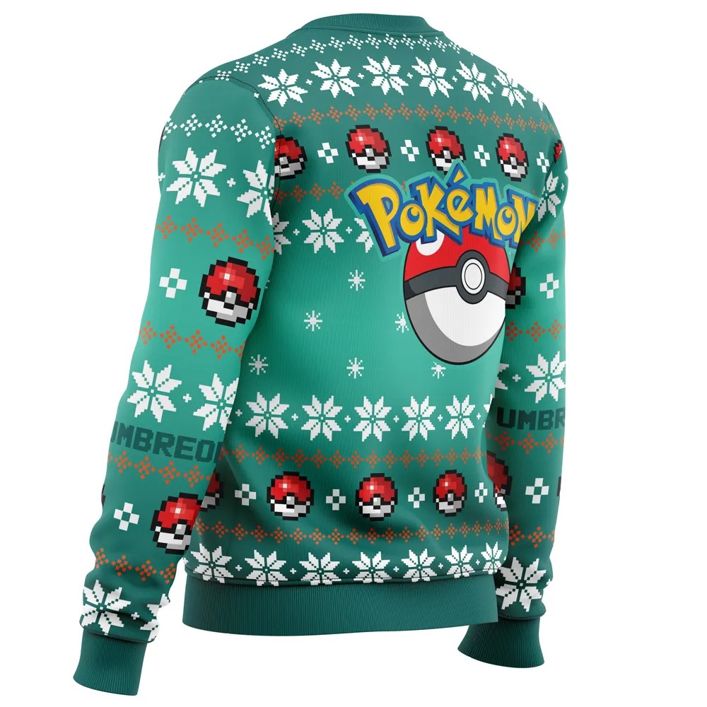 Christmas Umbreon Pokemon All Over Print Hoodie 3D Zip Hoodie 3D Ugly Christmas Sweater 3D Fleece Hoodie