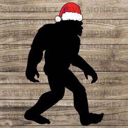 bigfoot svg, chrtistmas svg, big foot svg, yeti svg, sasquatch svg. vector cut file for cricut, svg eps dxf png