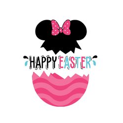 happy easter svg, easter day svg, easter svg, happy easter, minnie svg, disneyland svg, easter minnie, minnie head svg,