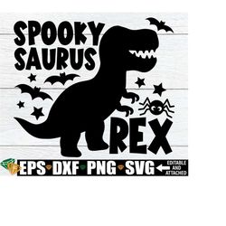 Spooky Saurus Rex, Funny Kids Halloween svg, Toddler Halloween svg, Baby Halloween Costume svg, Halloween Dinosaur Image, Halloween SVG