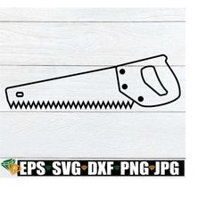hand saw svg, hand saw outline svg, hand saw stencil, saw clipart, father's day clipart, hand tool clipart, tool clipart, carpenter tool svg