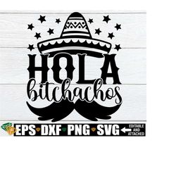 hola bitchachos, cinco de mayo shirt svg, cinco de mayo svg, hola bitchachos svg, funny cinco de mayo svg, cinco de mayo door sign svg png