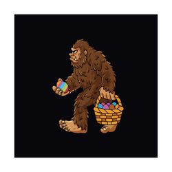 bigfoot happy easter svg, easter day svg, easter bigfoot svg, bigfoot svg, funny easter day svg, easter eggs svg, the ea