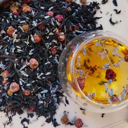 Organic Herbal tea | Lavender Calming tea | Black tea | Wild strawberry | For headaches