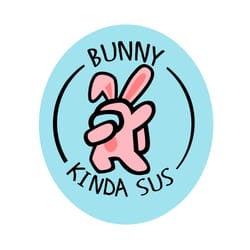 bunny kinda sus among us easter svg, easter svg, bunny among us svg, among us bunny svg, sus bunny svg, easter bunny svg