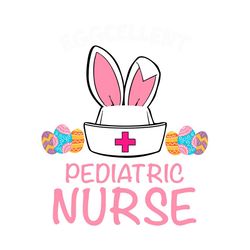 eggcellent pediatric nurse easter bunny ears, easter day svg, easter nurse svg, nurse svg, bunny ears svg, bunny nurse s