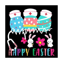 cute easter eggs nurse hat svg, easter day svg, stethoscope svg, nurse svg, easter nurse svg, easter eggs svg, the easte