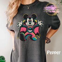 vintage disneyland halloween shirt, mickey and friends shirt, disney skeleton comfort colors shirt, halloween party shir