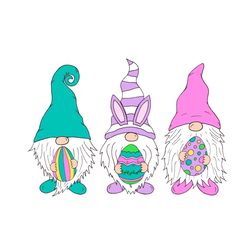 gnomies with eggs svg, easter svg, easter day svg, happy easter svg, easter svg, easter 2021 svg, gnome svg, bunny svg,