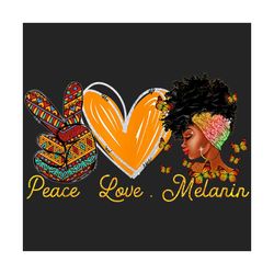 peace love melanin png, black girl png, melanin png, peace love png, black women png, african american png, afro woman p
