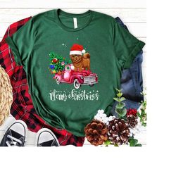 chow chow christmas ride red truck t shirt, cute chow chow ugly christmas sweater, chow chow christmas sweater,sweater f