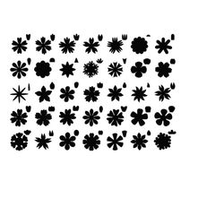 paper flower svg, paper flower templates svg, paper flower clipart, paper flower svg templates for cricut