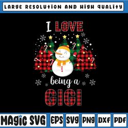 i love being a gigi snowman png, christmas funny xmas png, gigi's snowman, gigi christmas png, gigi gift sublimation