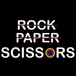 rock paper scissors lesbian pride rainbow svg, lgbt svg, rock svg, paper svg, scissors svg, digital download