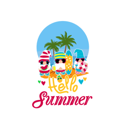 hello summer svg, summer gnome svg, hello summer png, sweet summer svg, cute summer svg,summer fun svg, digital download