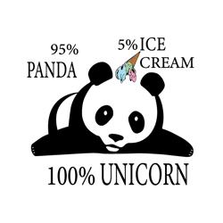 panda svg cutting file unicorn baby panda svg clipart kawaii cutting file for cricut and silhouette, digital download