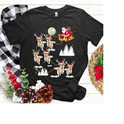 shih tzu christmas sweatshirt, dog christmas sweatshirt, christmas lights tee, santa shih tzu sweatshirt, shih tzu mom c
