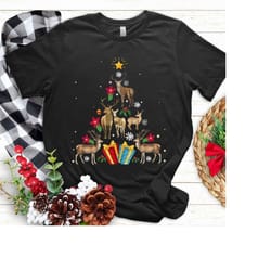 funny deer christmas tree xmas t shirt, reindeer christmas sweatshirt, christmas shirt, deer christmas sweater, deer chr