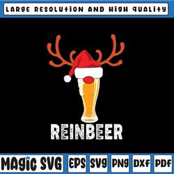 reinbeer san-ta reindeer beer funny christmas drinking svg png, beer san-ta reindeer svg , beer lovers gift, beer christ